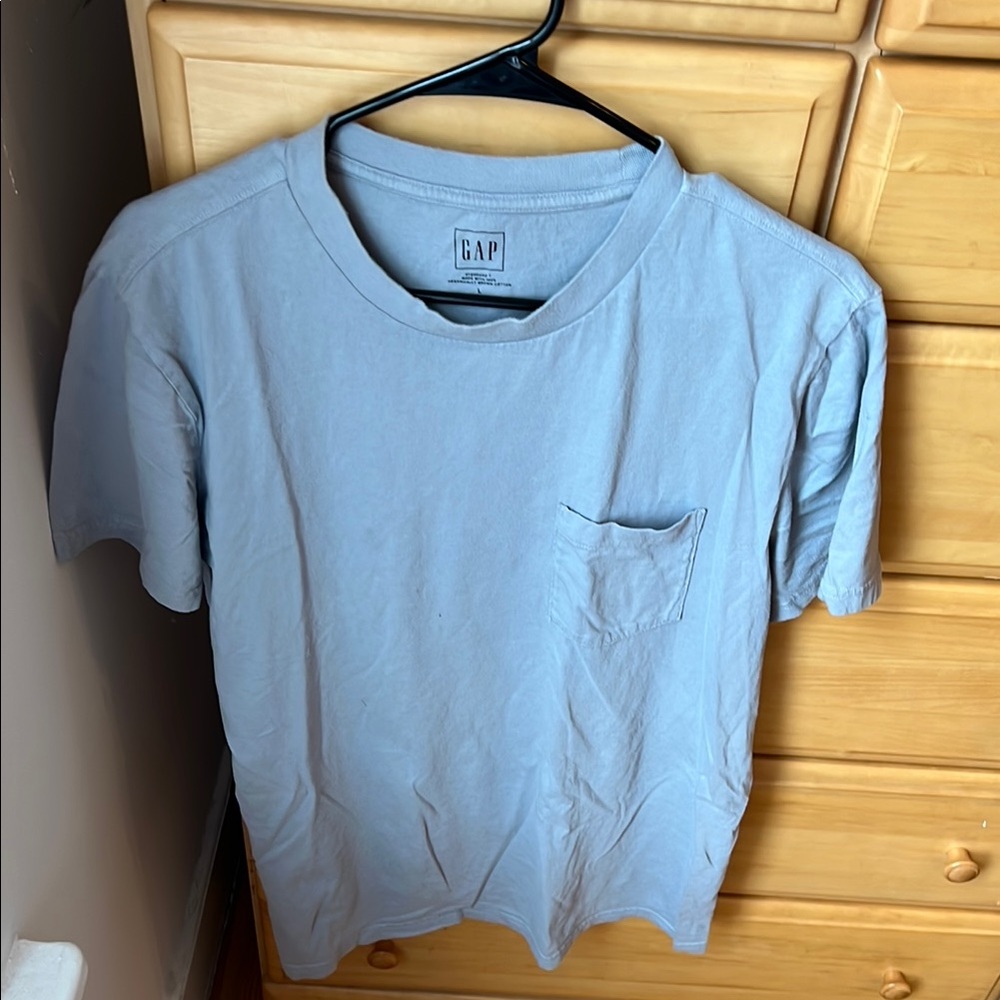 GAP Men's Blueish-Gray T-Shirt